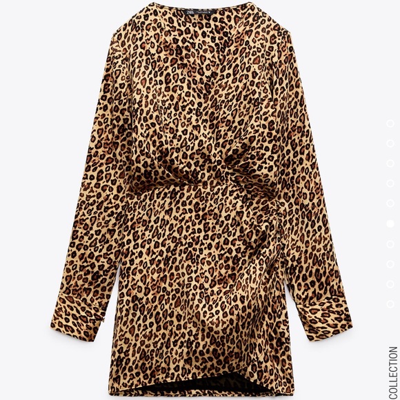 Zara satin effect print drees - Picture 6 of 9